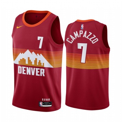 Nike Denver Nuggets #7 Facundo Campazzo Red Youth NBA Swingman 2020-21 City Edition Jersey